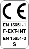Πιστοποιημένο κατά CE σύμφωνα με εναρμονισμένο ευρωπαϊκό πρότυπο (ΕN).