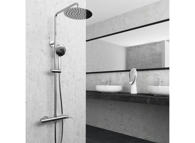 Orabella Terra  Στήλη ντουζ με στρόγγυλη κεφαλή Φ250 σε διάφορα χρώματα